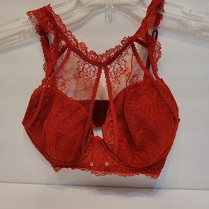 Pleasure state couture, red‎ bralett, 34D
